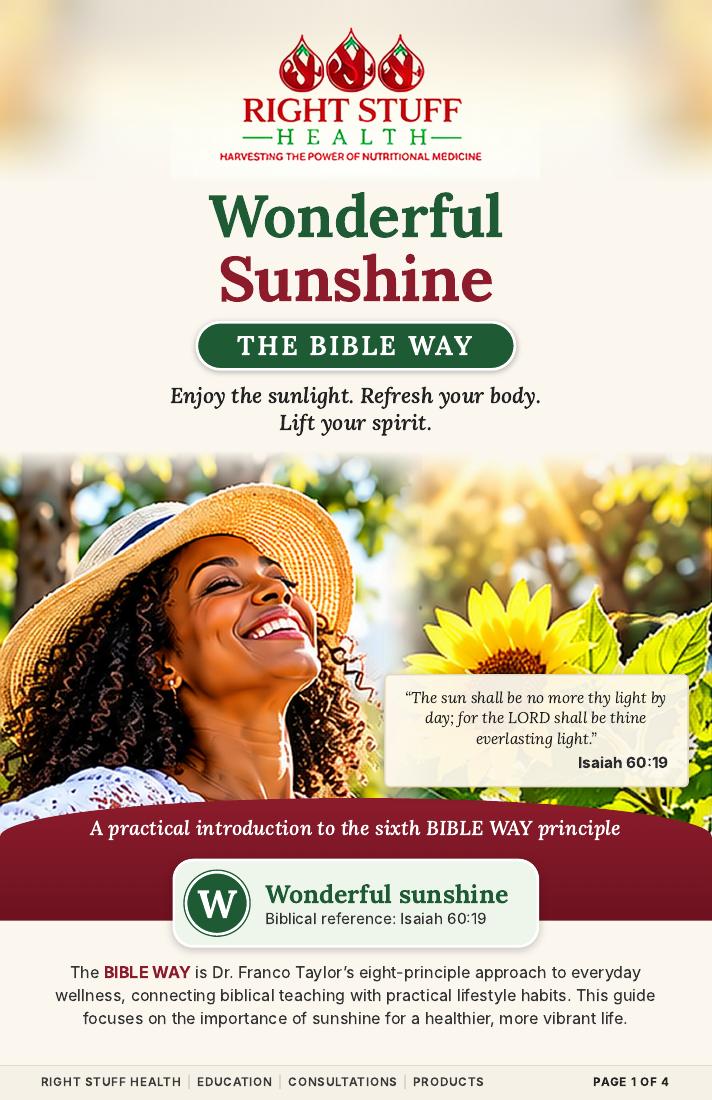 Wonderful Sunshine — original PDF cover, booklet 6 of 8