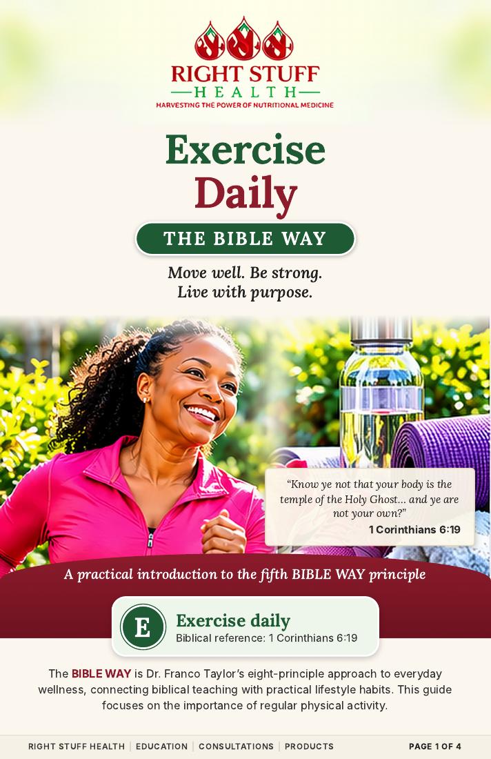 Exercise Daily — original PDF cover, booklet 5 of 8